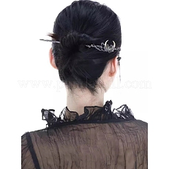 Alloy Moon & Tassel Hair Sticks for Women Girl&nbsp;PW-WGDBAA0-01