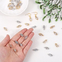 40Pcs 2 Colors Alloy Cubic Zirconia Pendants&nbsp;JX645A