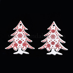 Christmas Spray Painted Wood Big Pendants&nbsp;WOOD-N005-105