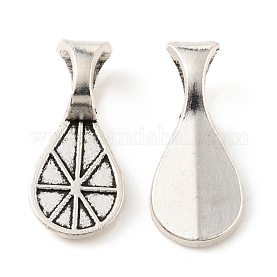 60pcs Glue-On Jewelry Bails - Rectangle Pad Settings For Cabochons In 3 Colors