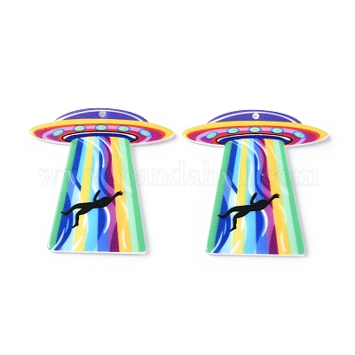 Alien Theme Acrylic Pendants&nbsp;MACR-E013-03C-1