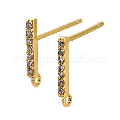 925 Sterling Silver Ear Stud Findings&nbsp;STER-F058-01G-04-1