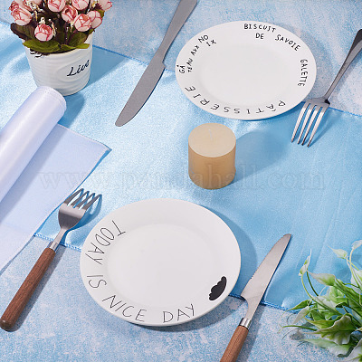2Pcs 2 Colors Solid Color Polyester Table Runner&nbsp;DIY-TA0014-08A-1
