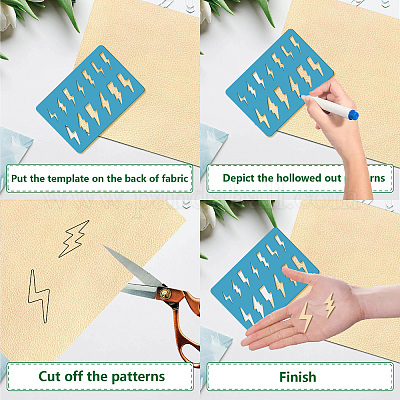 Acrylic Earring Handwork Template&nbsp;DIY-WH0359-046-1