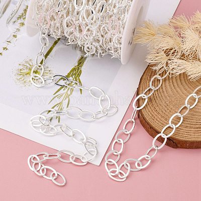 Electroplate Brass Paperclip Chains&nbsp;CHC-L019-31S-1