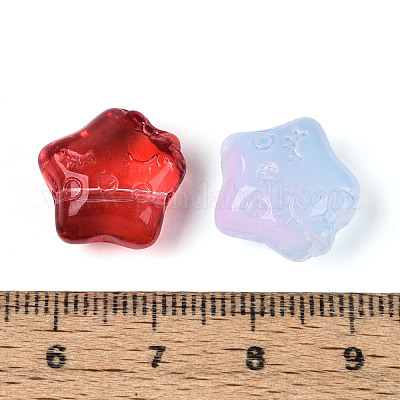 Baking Paint Transparent Glass Beads&nbsp;DGLA-T004-41M-1