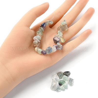 Electroplated Natural Fluorite Beads Strands&nbsp;G-YW0001-41-1