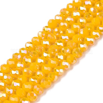 Electroplate Glass Beads Strands&nbsp;EGLA-A044-P4mm-B29-1