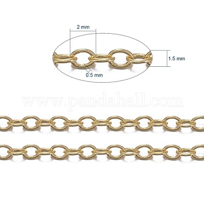 Brass Cable Chains&nbsp;CHC-034Y-G-1