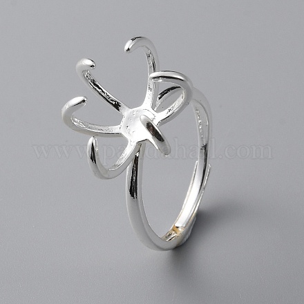 Adjustable Brass Ring Components&nbsp;KK-WH0079-20S-1