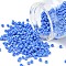 8/0 Glass Seed Beads, Opaque Colours Seed, Round, Cornflower Blue, Size: about 3mm in diameter, hole:1mm, about 2222pcs/100g