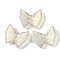 Spray Painted Glass Beads, Butterfly, Clear, 20x24.5x6mm, Hole: 1.2mm
