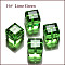 K9 Glass, Imitation Austrian Crystal Beads, Grade AAA, Faceted, Cube, Lime Green, 8x8x8mm(size within the error range of 0.5~1mm), Hole: 0.9~1.6mm
