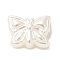 ABS Plastic Imitation Pearl Beads, Butterfly, White, 11x14.5x5mm, Hole: 1.8mm, about 1136pcs/500g