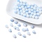 Two Tone Opaque Baking Paint Glass Beads Strands, Round, Cornflower Blue, 8x7mm, Hole: 1.2mm, about 100~102pcs/strand, 29.53~30.12 inch(75~76.5cm)