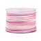 50M Segment Dyed Macrame Cotton Cord, Round Braided Rope, for Wall Hanging, Crafts, Gift Wrapping, Hot Pink, 3mm, about 54.68 Yards(50m)/Roll