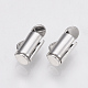 Brass Slide On End Clasp Tubes&nbsp;KK-Q747-11B-P-2