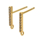 925 Sterling Silver Ear Stud Findings&nbsp;STER-F058-01G-04-1