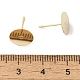 Brass Studs Earrings Finding&nbsp;KK-K383-05B-G-3