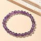 Natural Amethyst Bead Stretch Bracelets&nbsp;BJEW-K212-A-034-2