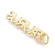 Brass Pendants&nbsp;ZIRC-I048-15G-08-2