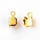 Zinc Alloy Rhinestone Claw Charms Setting&nbsp;PALLOY-TAC0023-07G-1