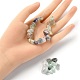 Electroplated Natural Fluorite Beads Strands&nbsp;G-YW0001-41-4