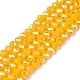 Electroplate Glass Beads Strands&nbsp;EGLA-A044-P4mm-B29-1