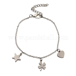304 Stainless Steel Charm Bracelets&nbsp;BJEW-JB12059