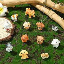 20Pcs 20 Styles Opaque Resin Pendants&nbsp;RESI-CJ0005-06