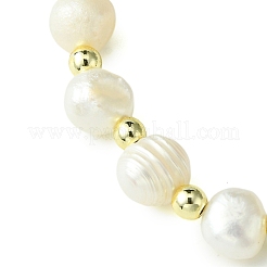 Natural Cultured Freshwater Pearl Beads Stretch Bracelets&nbsp;BJEW-JB10739