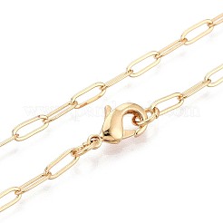 Brass Paperclip Chains&nbsp;MAK-S072-10A-G