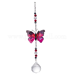 Random Pattern Butterfly Hanging Crystal Prisms Suncatcher&nbsp;PW-WG56806-01