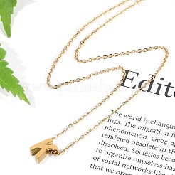 Ion Plating(IP) 304 Stainless Steel Pendant Necklaces&nbsp;NJEW-R050-01G-11