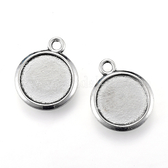 Tibetan Style Alloy Pendant Cabochons Settings&nbsp;TIBE-S303-31AS-LF