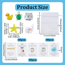 10 Bags Mini Resin Sculpture&nbsp;DJEW-GA0001-83