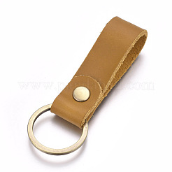 Cowhide Leather Keychain&nbsp;KEYC-WH0014-A03