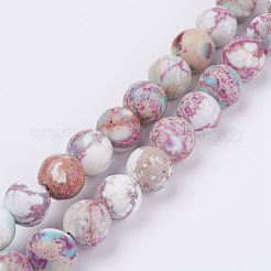 Natural Imperial Jasper Beads Strands&nbsp;X-G-E358-8m-01