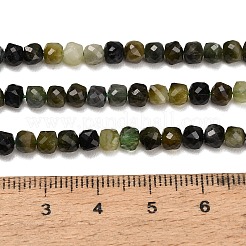 Natural Green Tourmaline Beads Strands&nbsp;GG-CBAA9B4-D01-02
