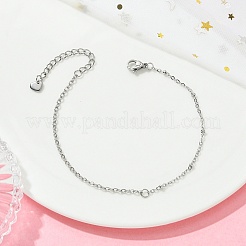 304 Stainless Steel Satellite Chain & Cable Chain Bracelets&nbsp;BJEW-JB14160-02