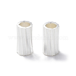 Rack Plating Brass Tube Beads&nbsp;KK-R149-02A-S