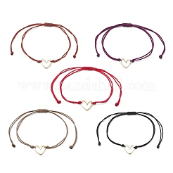 Brass Braided Bead Bracelets&nbsp;BJEW-JB12721