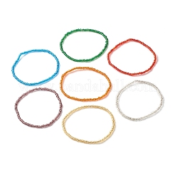 Bling Glass Seed Beads Anklets Set&nbsp;AJEW-AN00461