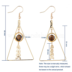 Natural Mixed Gemstone Dangle Earrings&nbsp;EJEW-JE04025