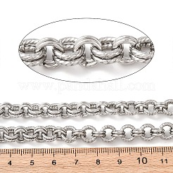 Double Link 304 Stainless Steel Cable Chain&nbsp;CHS-G049-03P-01