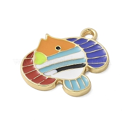 Ocean Theme Alloy Enamel Pendants&nbsp;ENAM-A009-02G-01