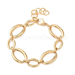 304 Stainless Steel Link Chain Bracelets for Women&nbsp;BJEW-K293-05G