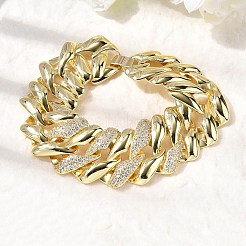 Brass Link Chain Bracelets for Women&nbsp;BJEW-H630-08G