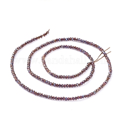 Electroplate Glass Beads Strands&nbsp;EGLA-F149-FR-05