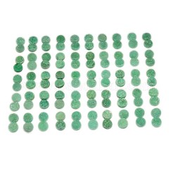 Electroplate Natural Druzy Crystal Cabochons&nbsp;G-L047-8mm-15
